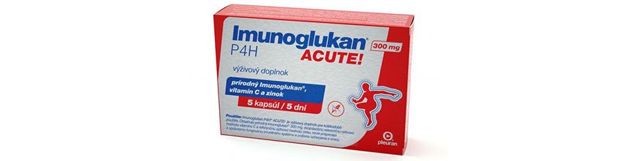 O našich produktoch: Imunoglukan P4H<sup>®</sup> ACUTE!